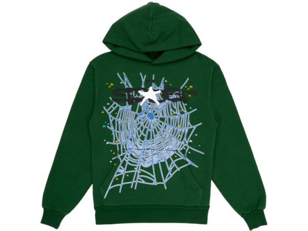 Sp5der Web Hoodie Hunter Green - sp5der-web-hoodie-hunter-green - Acquista su ResellPiacenza