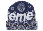 Supreme Bandana Big Logo Beanie Blue - supreme-bandana-big-logo-beanie-blue-gallery-1 - Acquista su ResellPiacenza