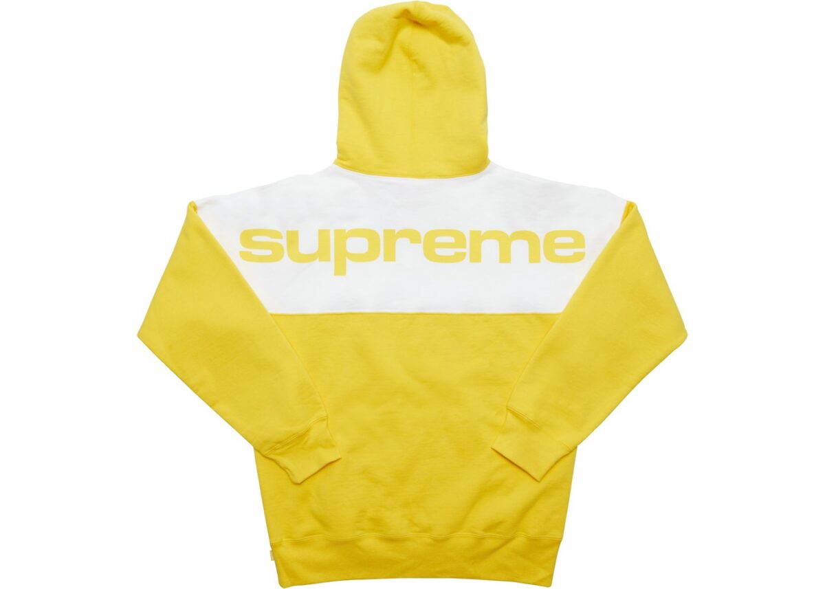 Supreme Blocked Hoodie Yellow - supreme-blocked-hoodie-yellow-gallery-1 - Acquista su ResellPiacenza