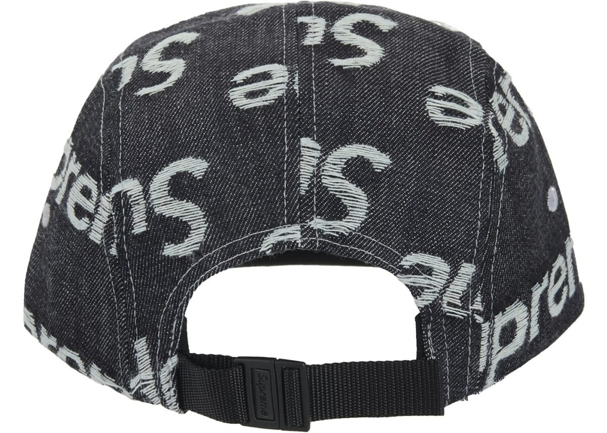 Supreme Jacquard Logos Denim Camp Cap Rigid Indigo - supreme-jacquard-logos-denim-camp-cap-rigid-indigo-gallery-1 - Acquista su ResellPiacenza