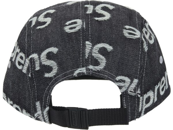 Supreme Jacquard Logos Denim Camp Cap Rigid Indigo - supreme-jacquard-logos-denim-camp-cap-rigid-indigo-gallery-1 - Acquista su ResellPiacenza