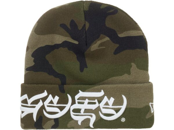 Supreme New Era Blackletter Beanie Woodland Camo - supreme-new-era-blackletter-beanie-camo - Acquista su ResellPiacenza