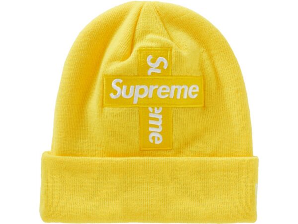 Supreme New Era Cross Box Logo Beanie Lemon - supreme-new-era-cross-box-logo-beanie-lemon - Acquista su ResellPiacenza