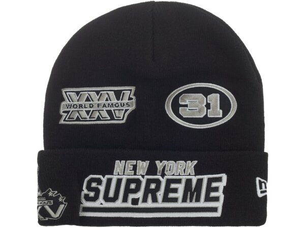 Supreme New Era Football Beanie Black - supreme-new-era-football-beanie-black - Acquista su ResellPiacenza