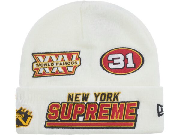 Supreme New Era Football Beanie White - supreme-new-era-football-beanie-white - Acquista su ResellPiacenza