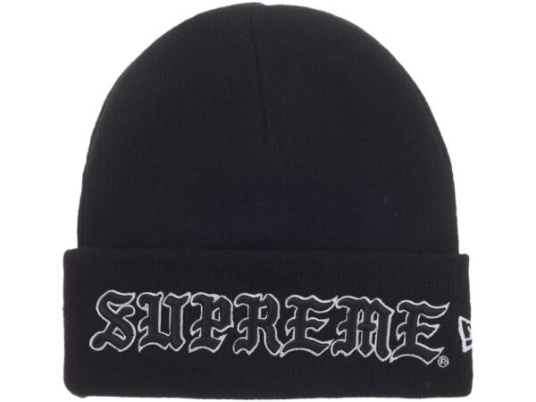 Supreme New Era Old English Beanie Black - supreme-new-era-old-english-beanie-black - Acquista su ResellPiacenza