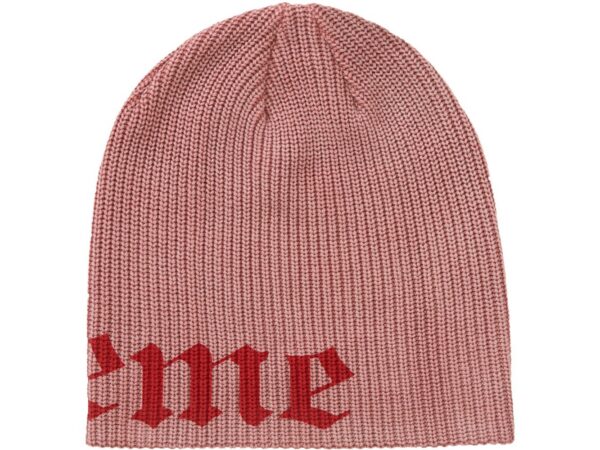 Supreme Old English Printed Beanie Red - supreme-old-english-printed-beanie-red-gallery-1 - Acquista su ResellPiacenza