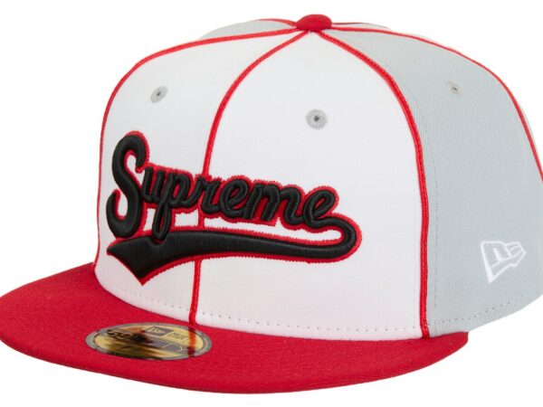 Supreme x New Era Piping Script Logo Cap Grey - supreme-piping-script-logo-new-era-grey - Acquista su ResellPiacenza