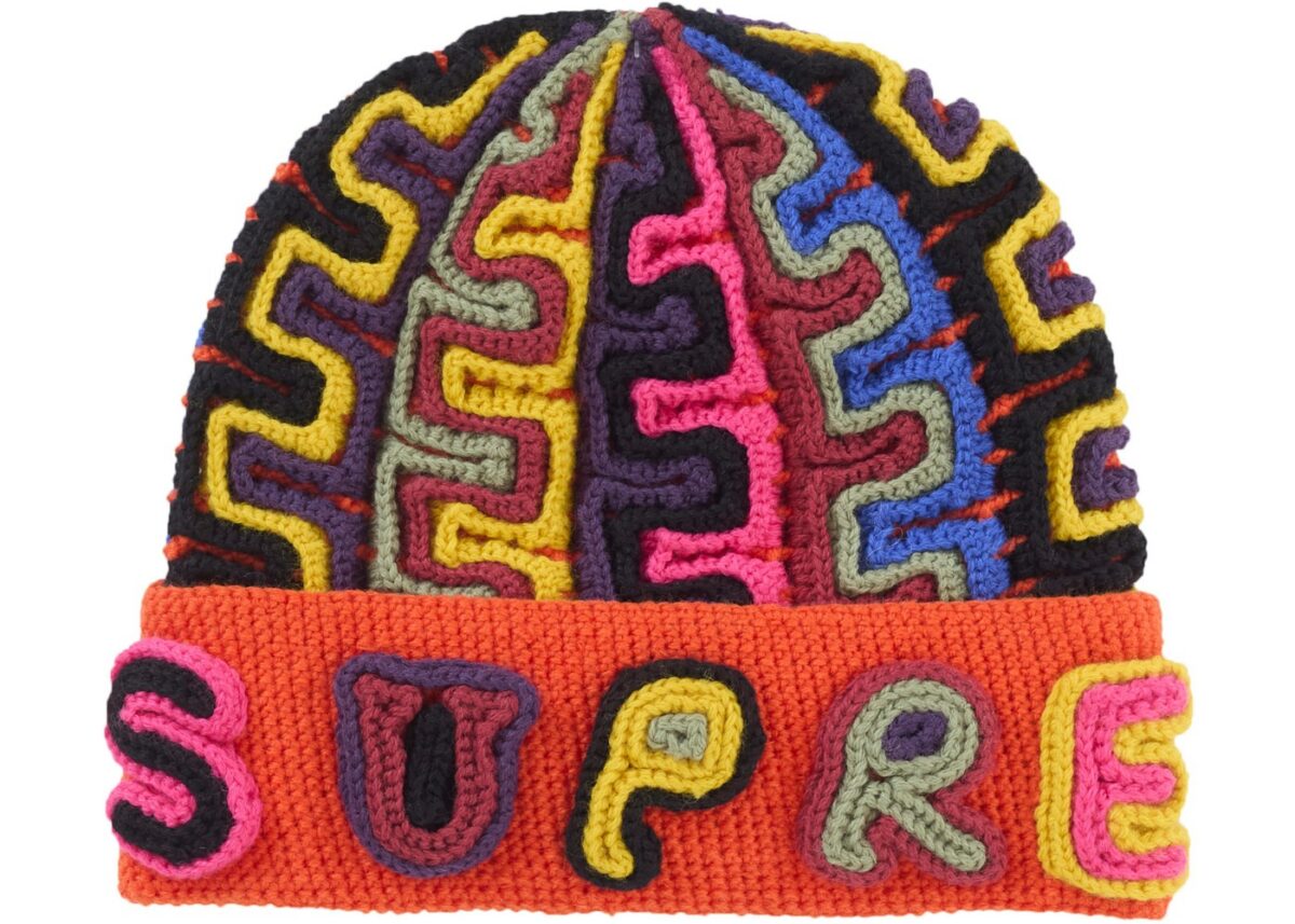 Supreme Yarn Applique Beanie Red - supreme-yarn-applique-beanie-red - Acquista su ResellPiacenza