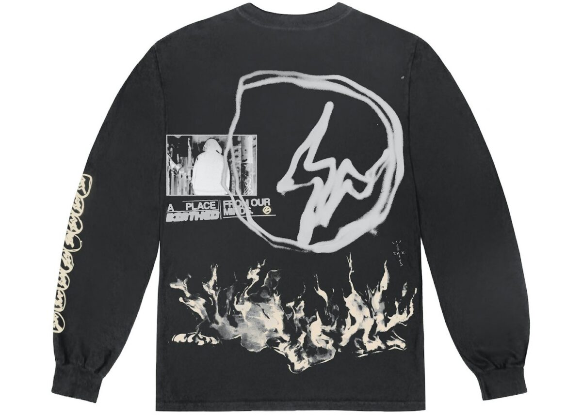 Travis Scott Cactus Jack For Fragment Logo L/S T-shirt Washed Black - travis-scott-cactus-jack-for-fragment-logo-l-s-t-shirt-washed-black - Acquista su ResellPiacenza