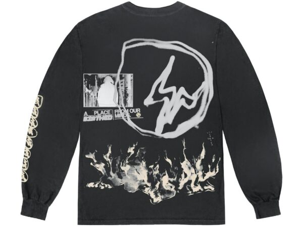 Travis Scott Cactus Jack For Fragment Logo L/S T-shirt Washed Black - travis-scott-cactus-jack-for-fragment-logo-l-s-t-shirt-washed-black - Acquista su ResellPiacenza