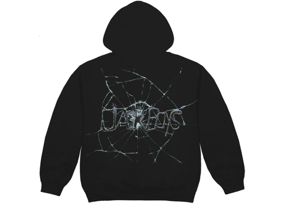 Travis Scott Jack Boys Cracked Hoodie Black - travis-scott-cracked-hoodie-black-gallery-1 - Acquista su ResellPiacenza
