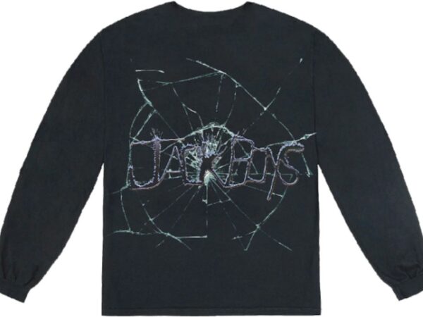 Travis Scott Jack Boys Cracked L/S T-Shirt Black - travis-scott-cracked-l-s-t-shirt-black-gallery-1 - Acquista su ResellPiacenza