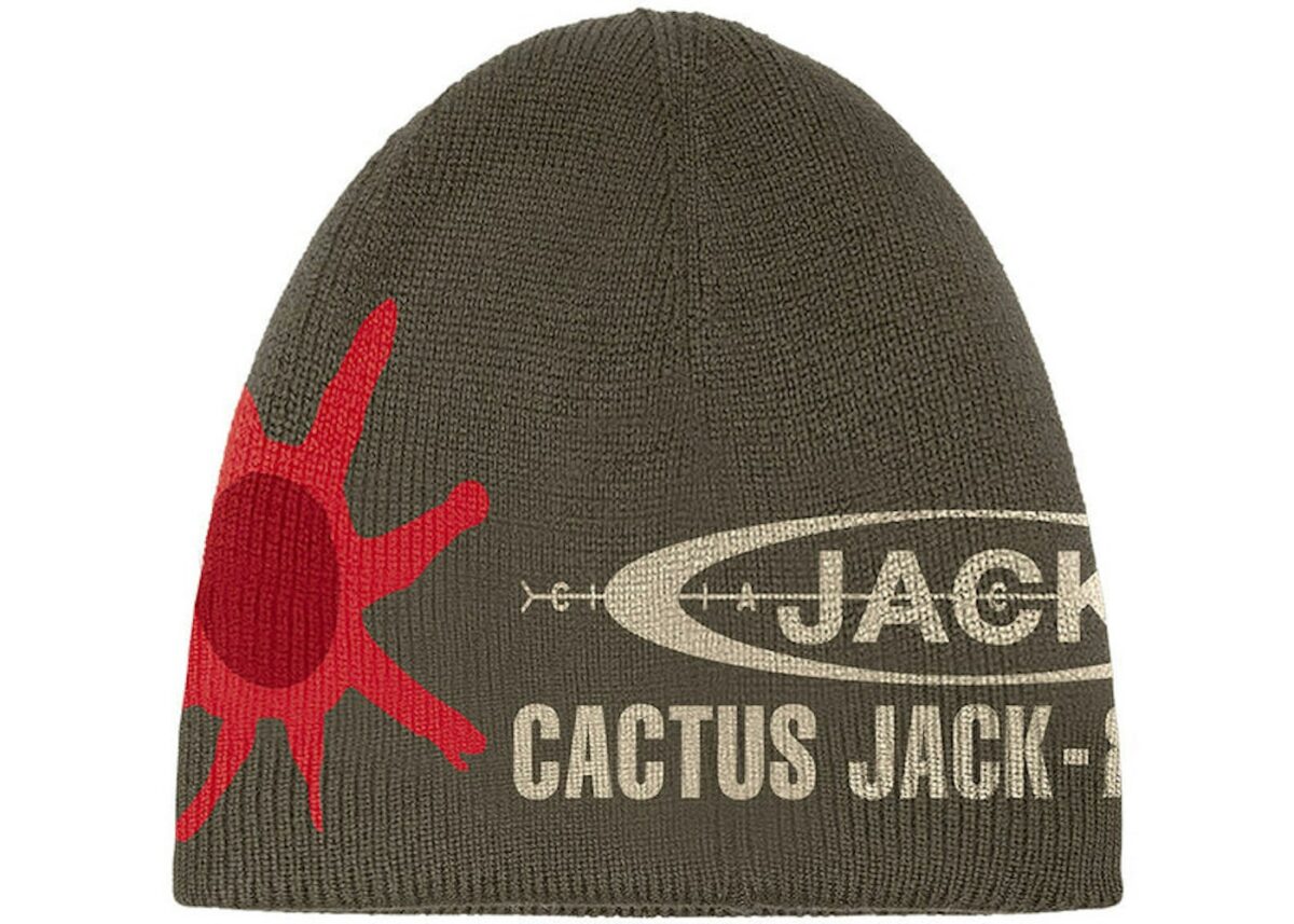 Travis Scott Hieroglyph Beanie Olive - travis-scott-hieroglyph-beanie-olive-gallery-1 - Acquista su ResellPiacenza