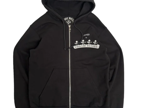 Chrome Hearts - FOTI Zipped Hoodie Black