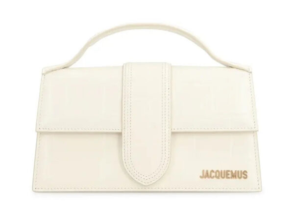 Jacquemus® Le Grand Bambino - Light Ivory croco - JAC-GRB-LIGHT-IVORY--014 - Acquista su ResellPiacenza
