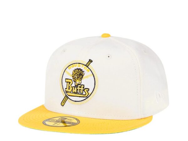 New Era® Houston Buffs Cream Throwback Two Tone Edition 59Fifty Fitted Cap - NE-EXC-NES3175-7-153 - Acquista su ResellPiacenza