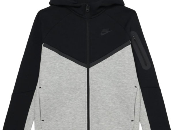 Nike Tech Fleece Zip Hoodie Black/Grey (GS)