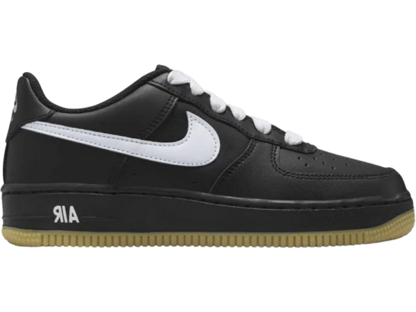 NIKE Air Force 1 LV8 Black/White/Gum (GS)