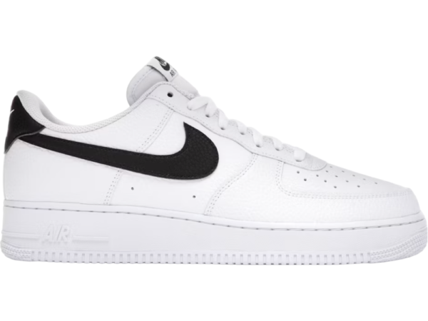 Nike Air Force 1 Low '07 White Black Pebbled Leather