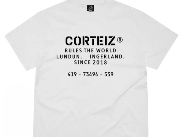 Corteiz Rules The World Stencil Tee (White)