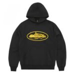 Corteiz Alcatraz OG Hoodie (Black/Yellow)