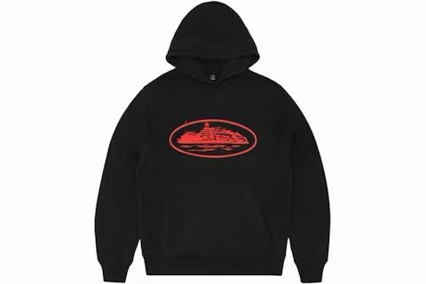 Corteiz Alcatraz OG Hoodie (Black/Red)