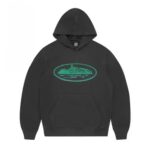Corteiz Alcatraz OG Hoodie (Charcoal/Green)