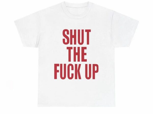 Number (N)ine Shut The F*ck Up Tee (White/Red)