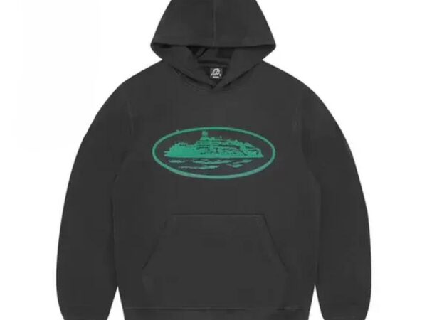 Corteiz Alcatraz OG Hoodie (Charcoal/Green)