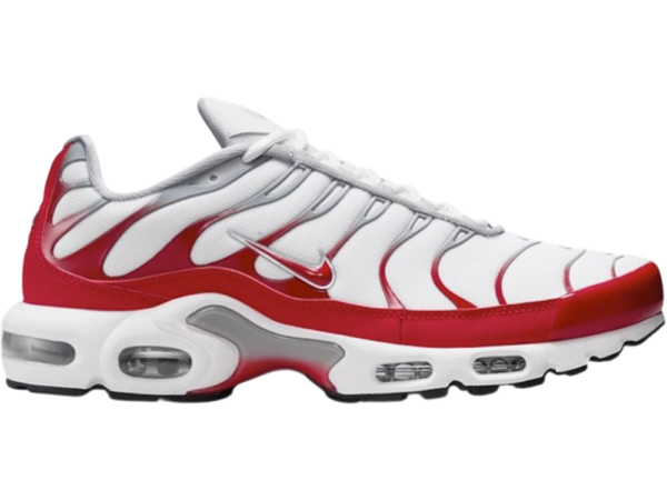 Nike Air Max Plus White University Red Wolf Grey