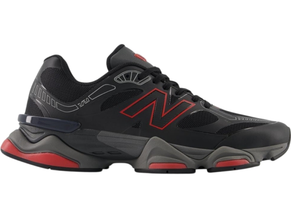 New Balance 9060 Black/Fire Cracker