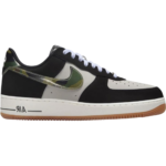 Nike Air Force 1 Low '07 LV8 Black Patent Camo Swoosh