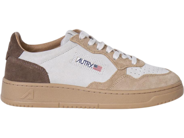Autry Medalist Low Beige Brown (Women's)
