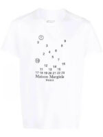 Maison Margiela Numbers Logo T-Shirt White
