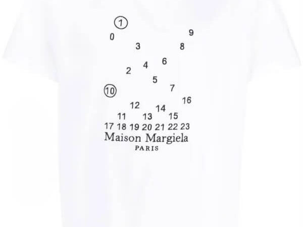 Maison Margiela Numbers Logo T-Shirt White