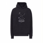 Maison Margiela Numbers Logo Hooded Sweatshirt Black