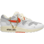 Nike Air Max 1 Patta Waves White Hyper Crimson (with bracelet)