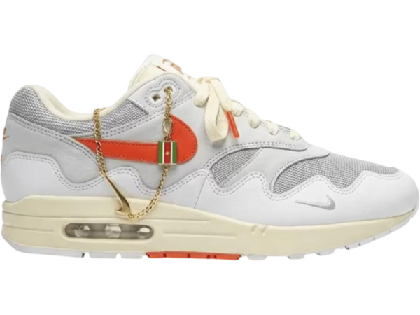 Nike Air Max 1 Patta Waves White Hyper Crimson (with bracelet)