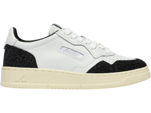 Autry Medalist Low Leather White / Stars Off Black (Women's)