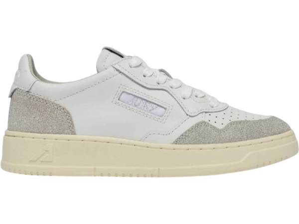 Autry Medalist Low White Glitter (Women's)