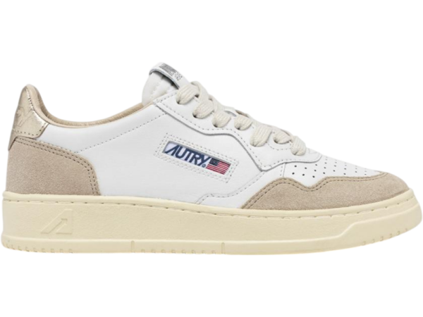 Autry Medalist Low White Gold (Women's)
