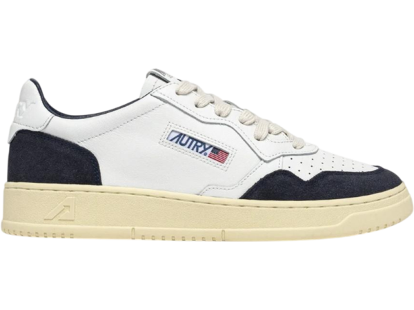 Autry Medalist Low White/Ocean