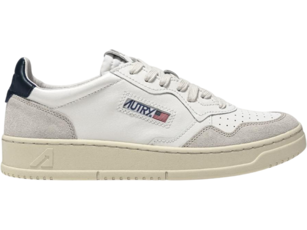 Autry Medalist Low White Blue