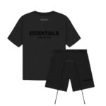 Fear of God Essentials T-Shirt + Shorts Set Black