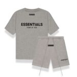 Fear of God Essentials T-Shirt + Shorts Set Dark Heather Grey