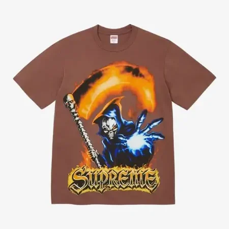 Supreme Grim Reaper Tee Brown