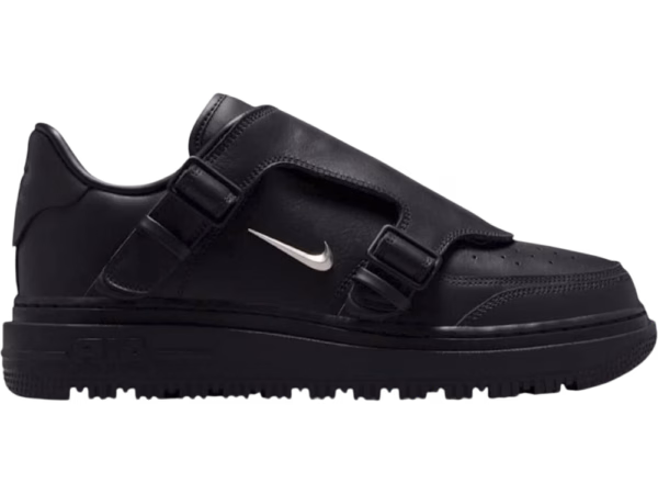 Nike Air Force 1 Low Luxe Black Metallic Silver